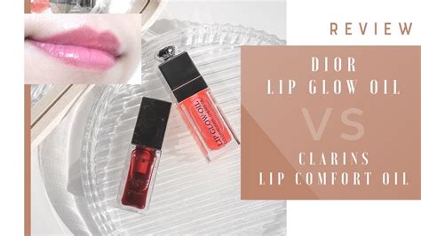 รีวิว Dior Lip Glow Oil พร้อมเปรียบเทียบกับแฝดพี่ Clarins Lip Comfort .